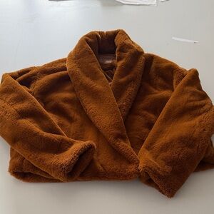 Women's Blank NYC Brown Faux Fur Jacket size small